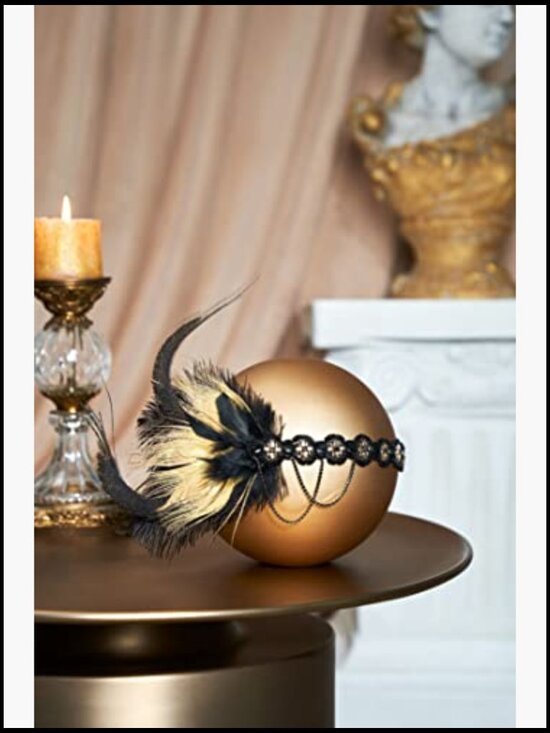 Flapper Feather Headband Sequin Showgirl Costume Hair Accessory Gatsby Party main image 5